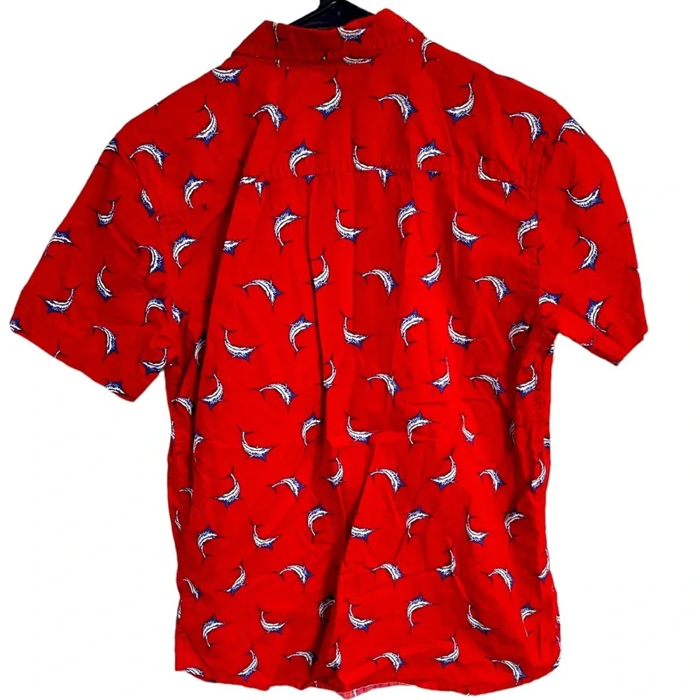J. Khakis Boys Button Down Sailfish Short Sleeve‎ L